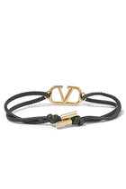 VLogo Signature Leather Bracelet